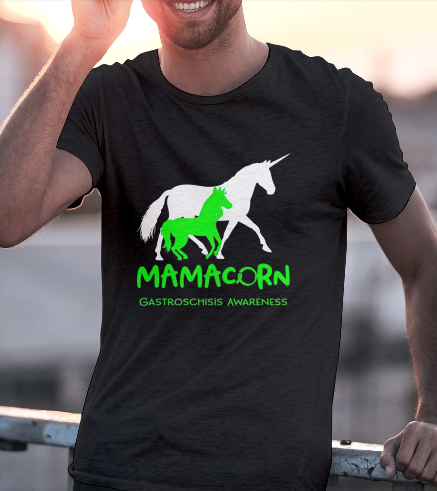 Mamacorn Gastroschisis Awareness Unicorn Mother And Foal T-Shirt