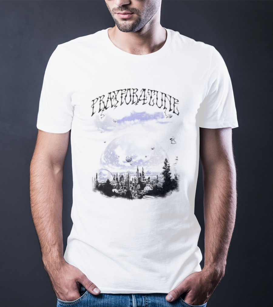 PrayFor4Tune Cosmic Landscape Bliss New T-Shirt