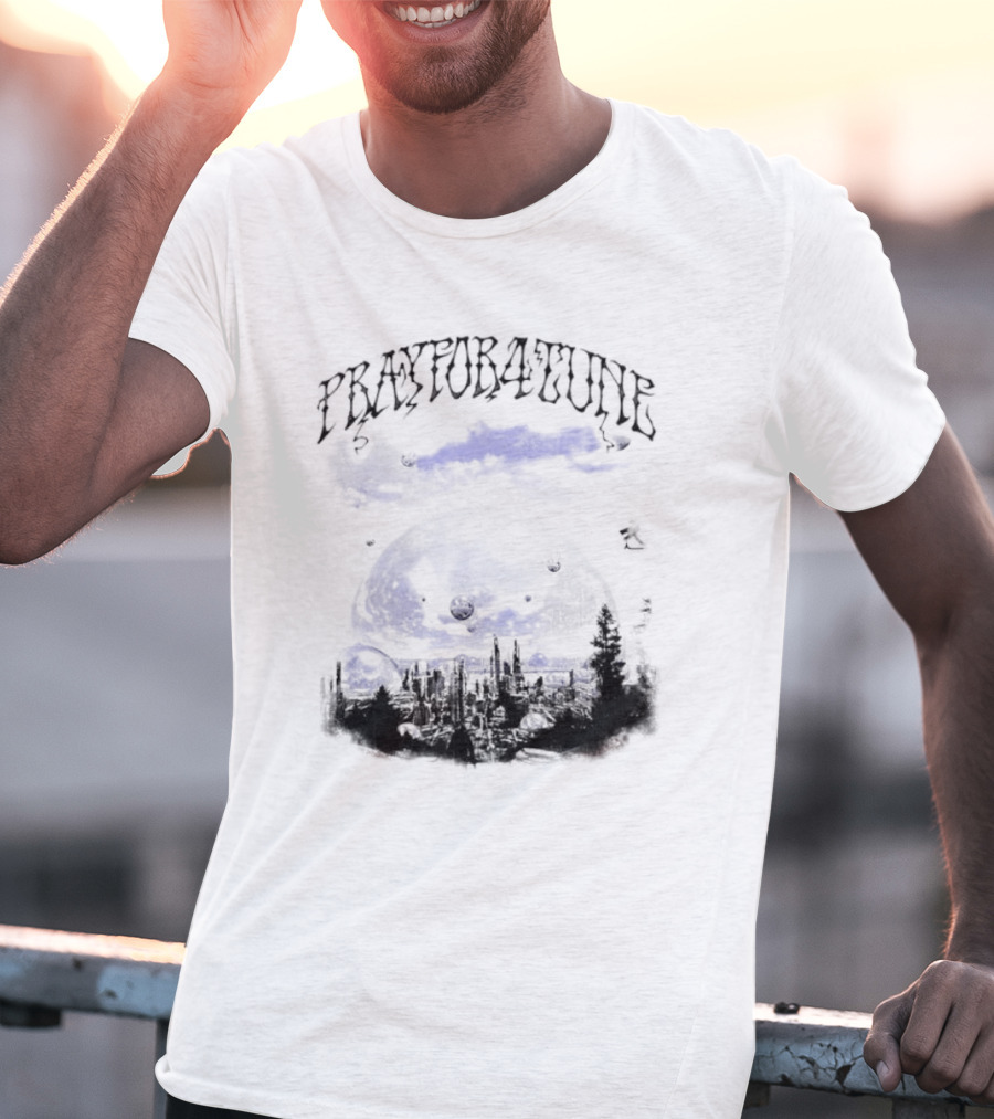 PrayFor4Tune Cosmic Landscape Bliss New T-Shirt