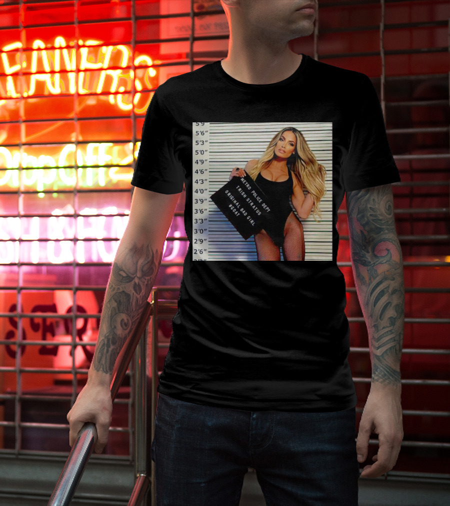 Trish Stratus Metro Police Dept Original Bad Girl GOAT T-Shirt