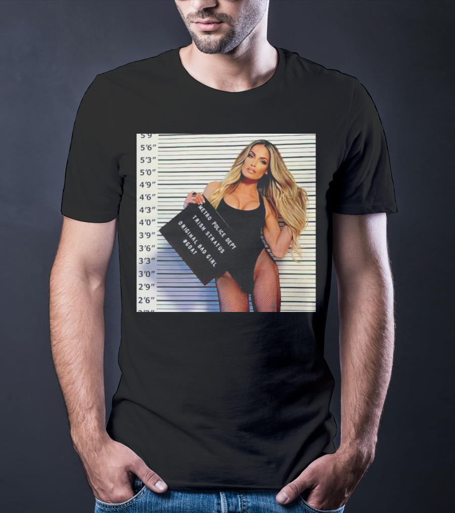 Trish Stratus Metro Police Dept Original Bad Girl GOAT T-Shirt