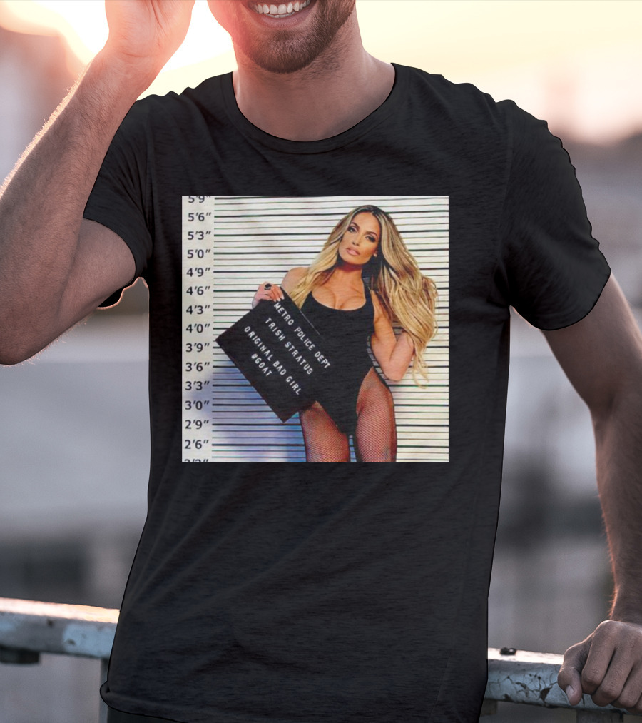 Trish Stratus Metro Police Dept Original Bad Girl GOAT T-Shirt