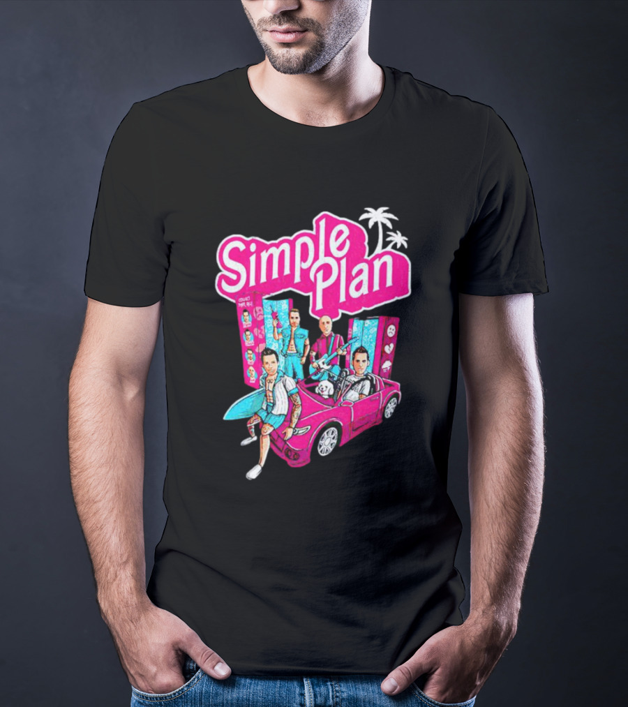 Simple Plan Barbie Dolls And Car Ocean Drive T-Shirt