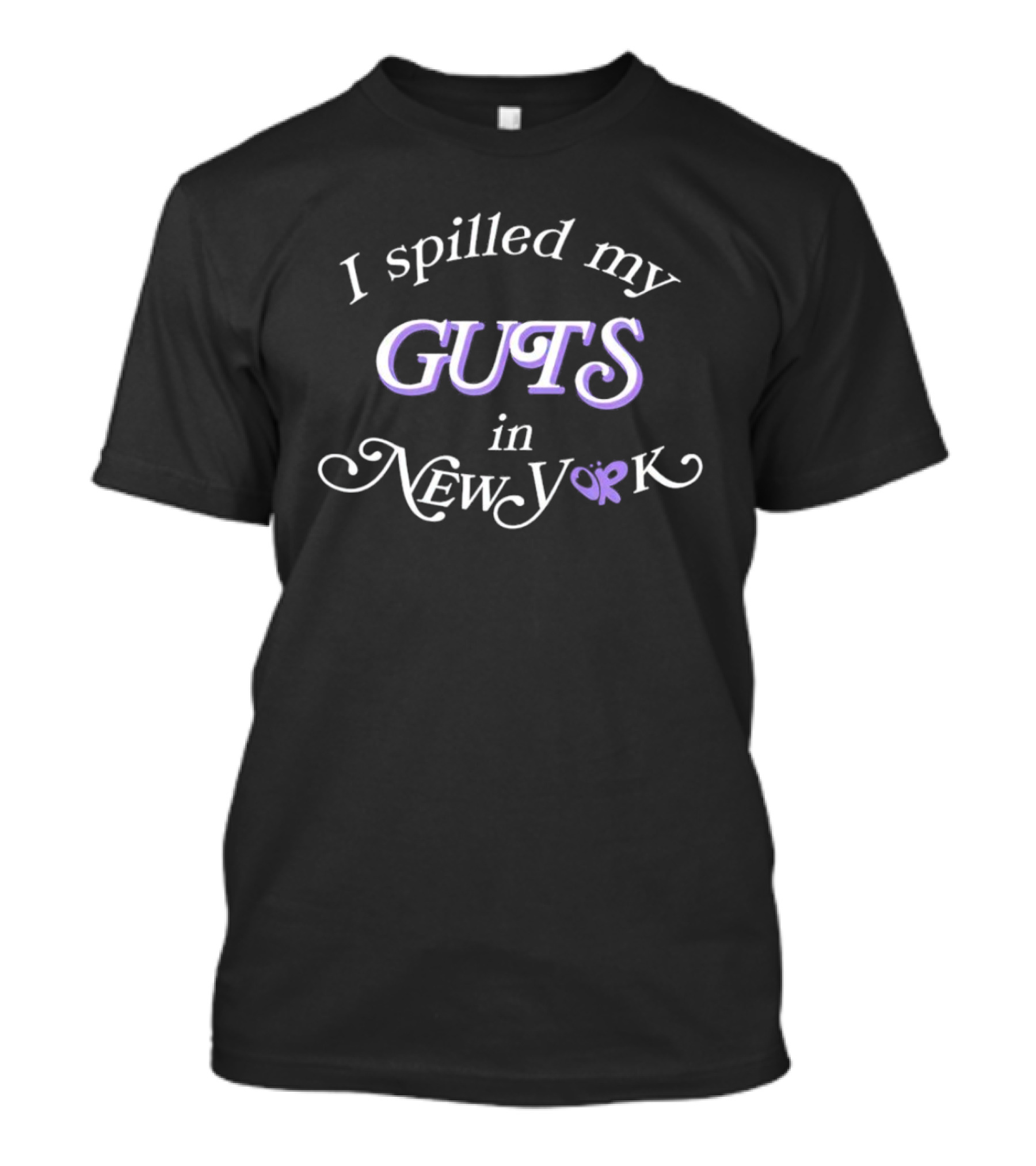 I Spilled My Guts In New York Iconic Playful Typography T-Shirt