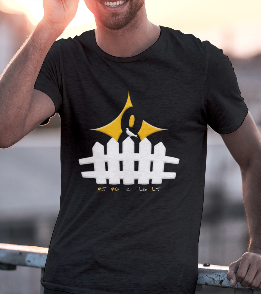 Steelers Kenny Pickett Pickett Fence RT RG C LG LT T-Shirt