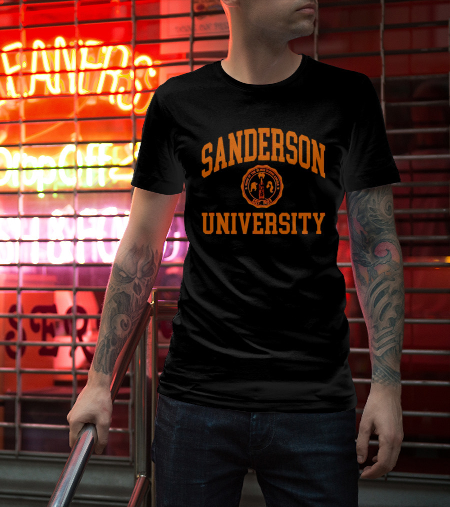 Sanderson University School Of The Black Flame Candle Est. 1693 T-Shirt