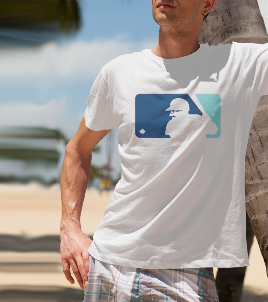 Ben Wagner Schneider Stache Baseball Logo With Batter T-Shirt