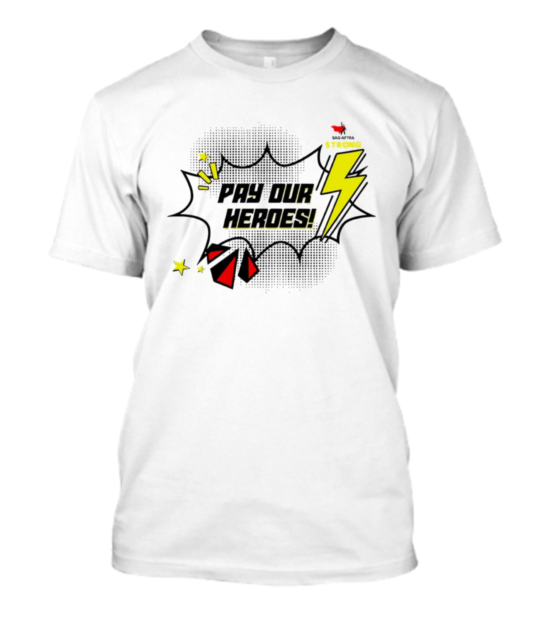 Pay Our Heroes Florida Strong Lightning Bolt Comic T-Shirt