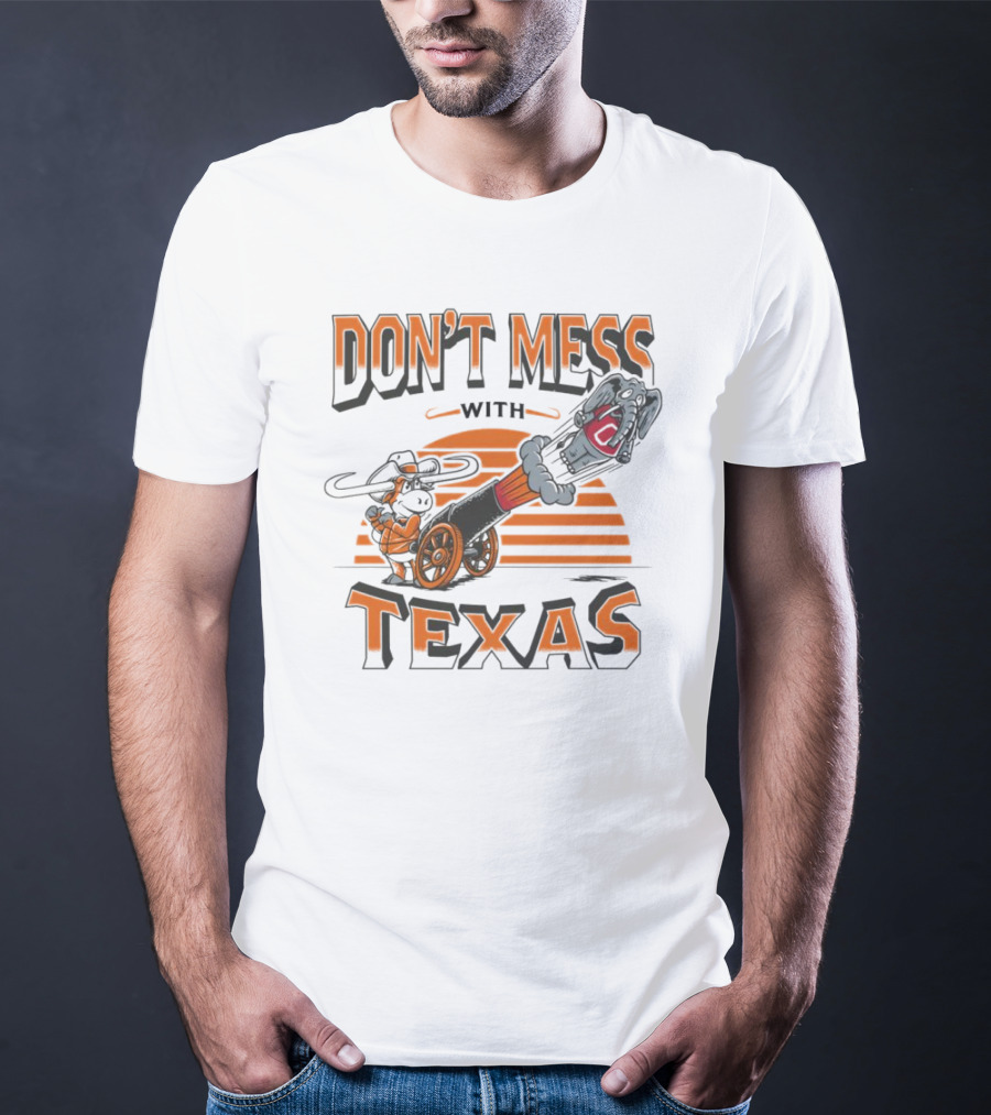 Texas Longhorns Cannon Blasting Don't Mess With Texas T-Shirt
