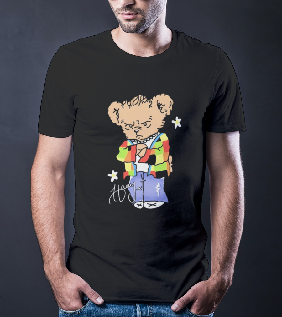 Teddy Bear Harry With Colorful Jacket And Signature T-Shirt