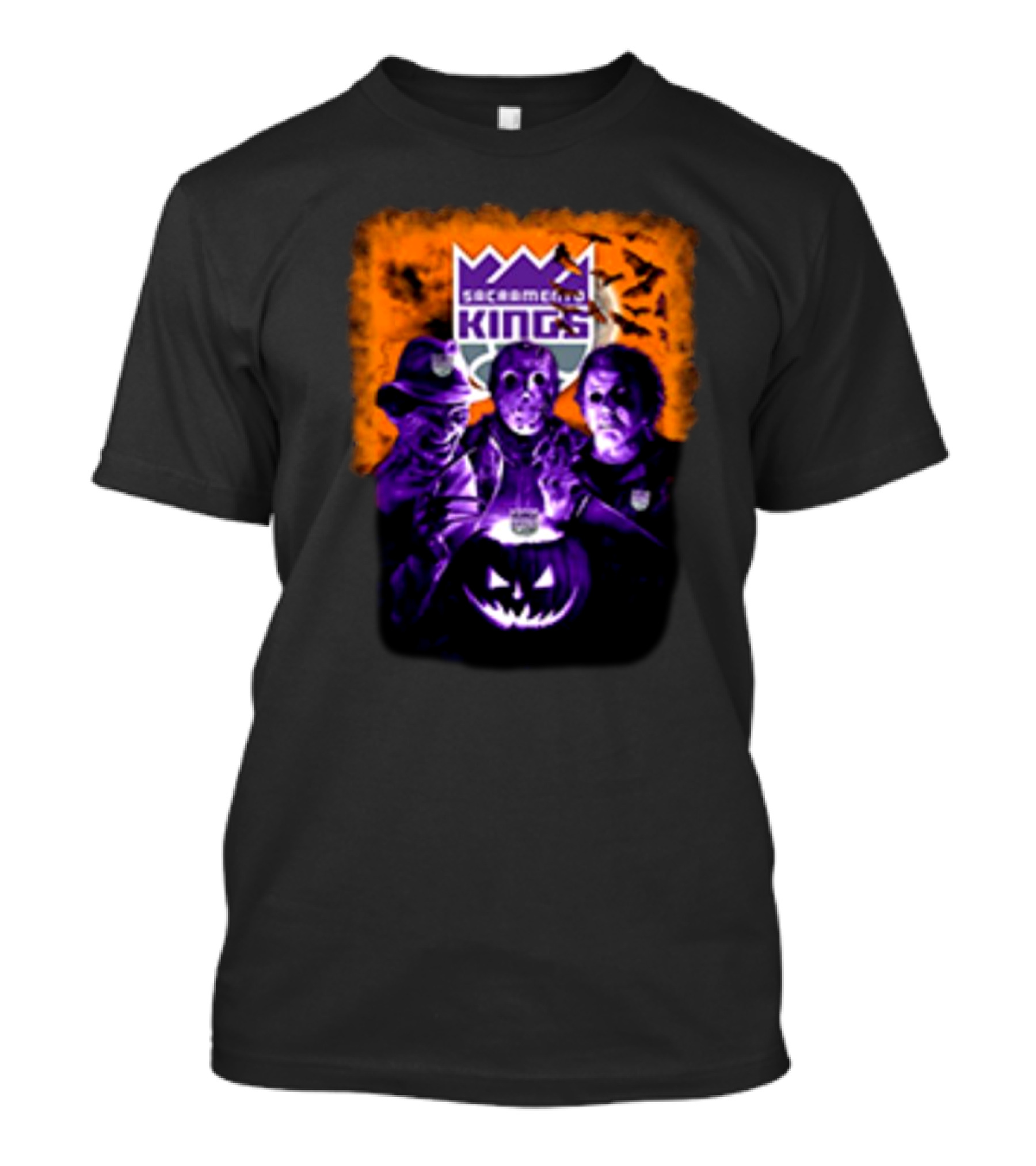 Freddy Krueger Jason Voorhees Michael Myers Sacramento Kings Halloween Horror Movies T-Shirt