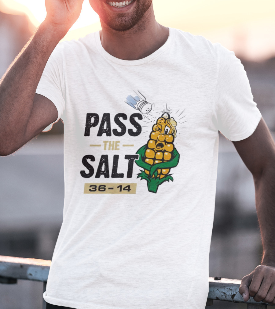 Pass The Salt 36-14 Anti-Nebraska Colorado Corn Husk Visual T-Shirt