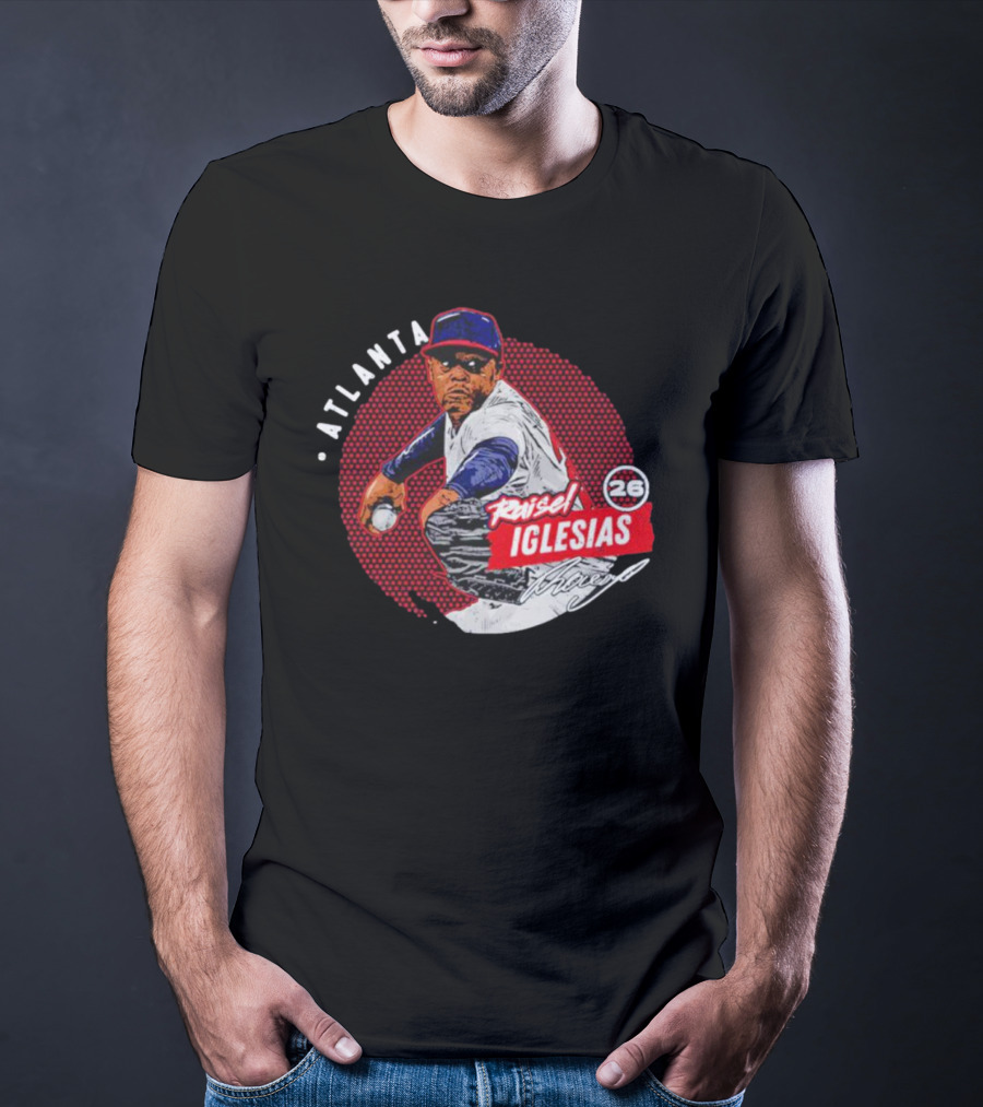 Raisel Iglesias Atlanta Baseball Dots Pitcher 26 T-Shirt