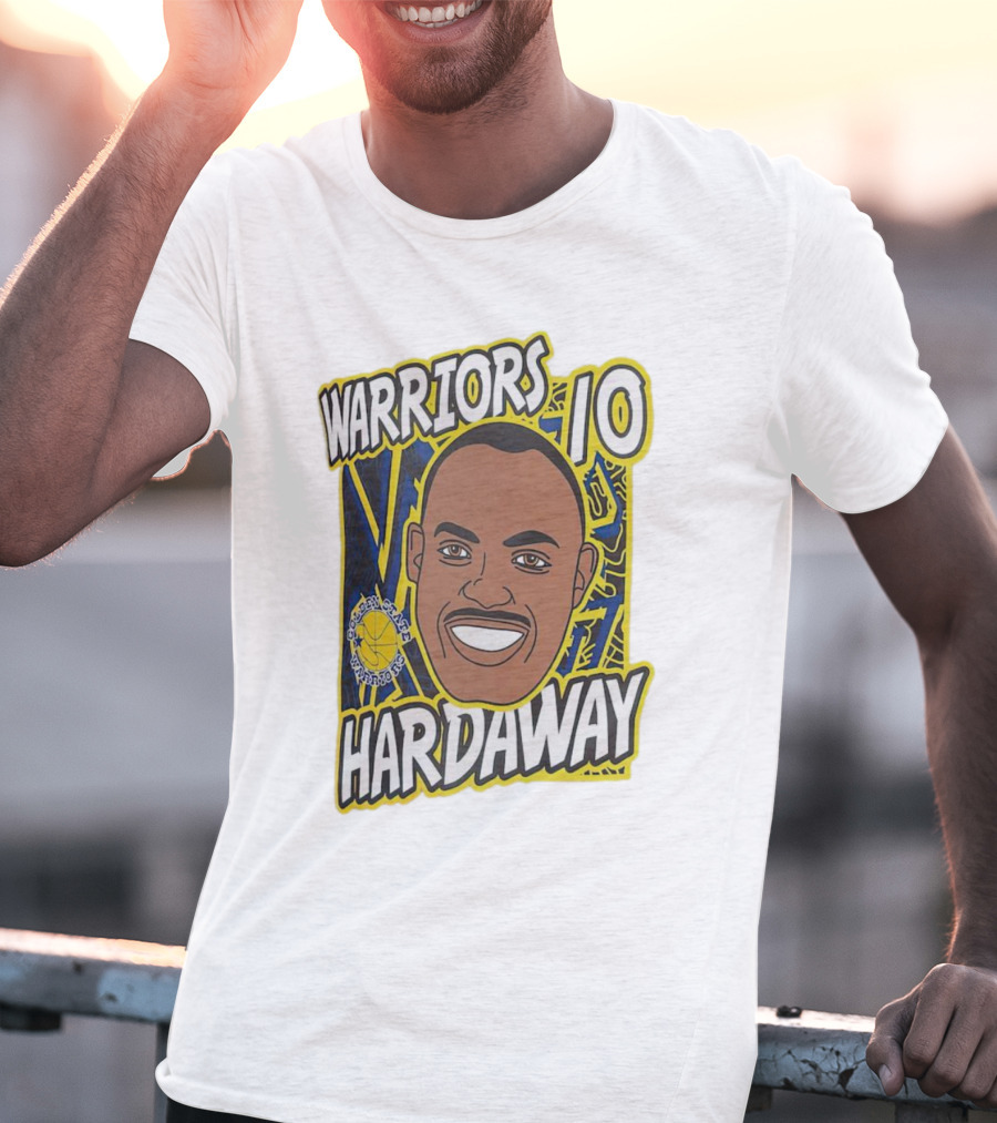 Warriors 10 Hardaway Golden State Cartoon T-Shirt