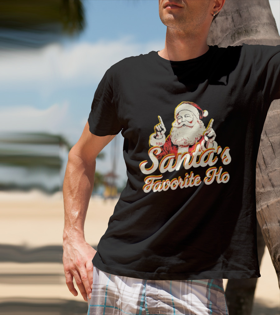 Santa’s Favorite Ho Santa Claus Retro T-Shirt