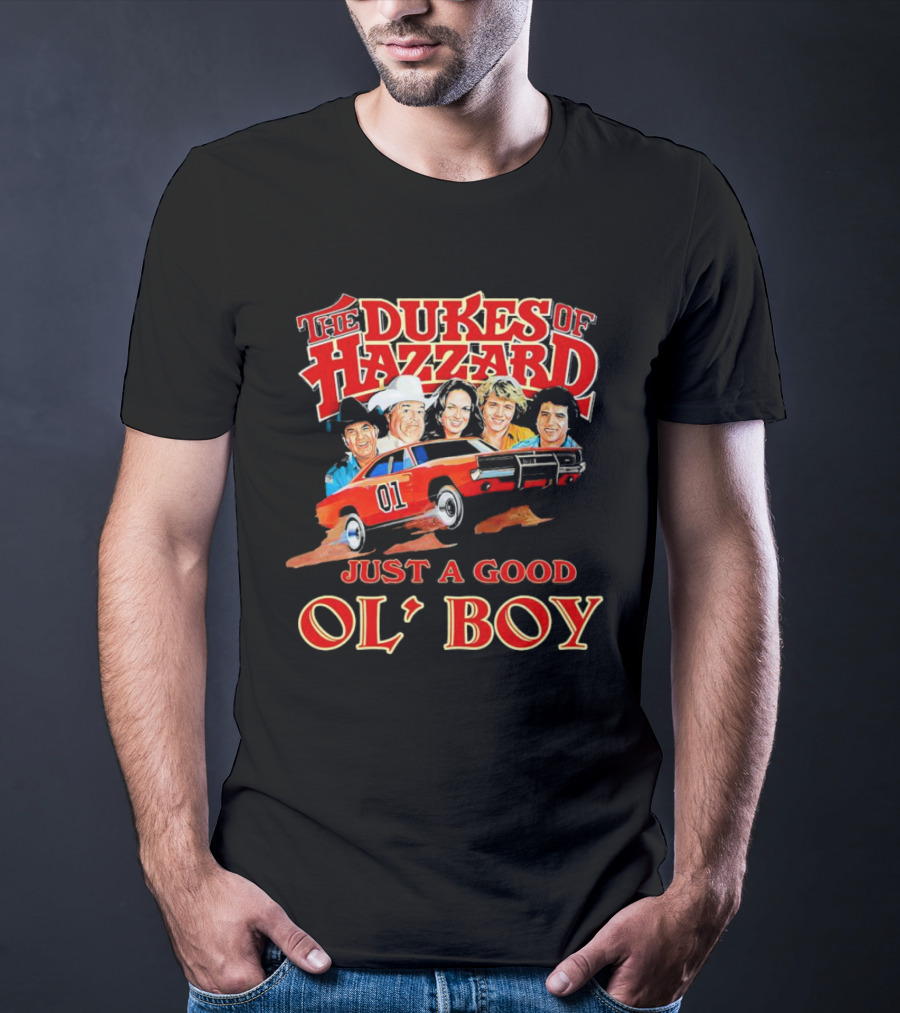 The Dukes Of Hazzard 1969 Dodge Charger Just A Good Ol' Boy Retro TV Car And Characters T-Shirt