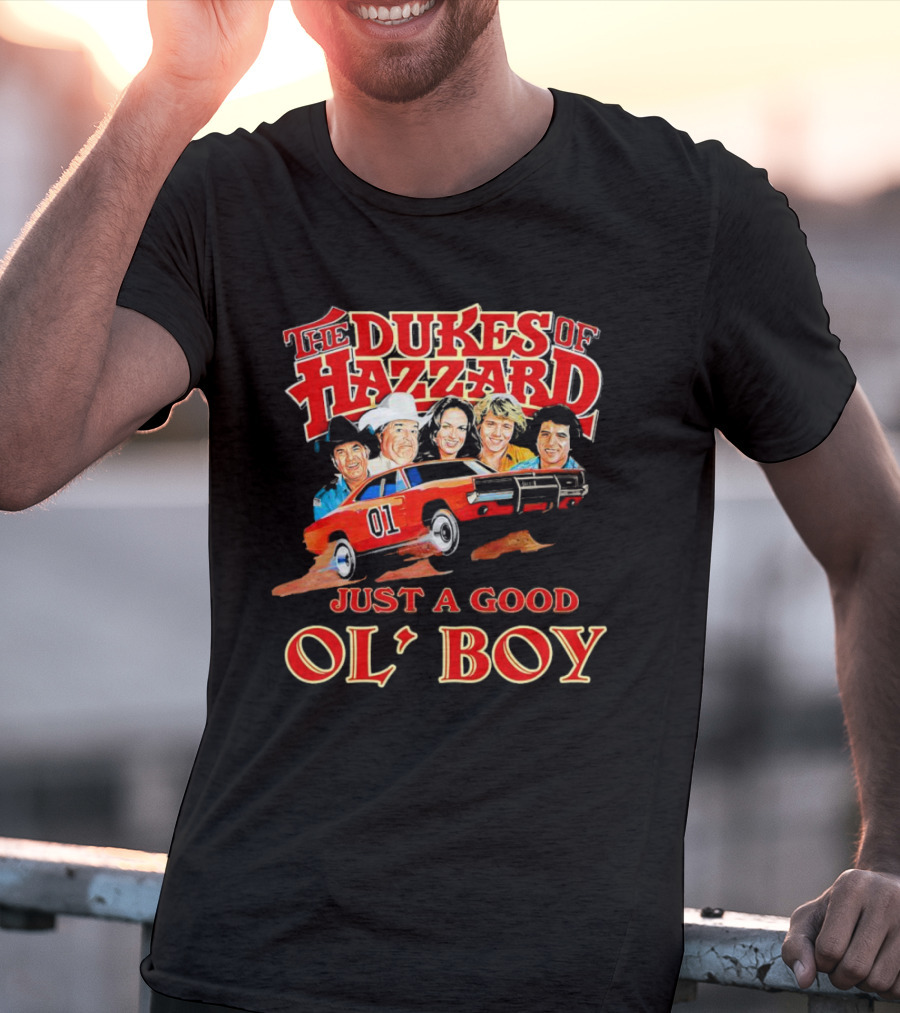 The Dukes Of Hazzard 1969 Dodge Charger Just A Good Ol' Boy Retro TV Car And Characters T-Shirt