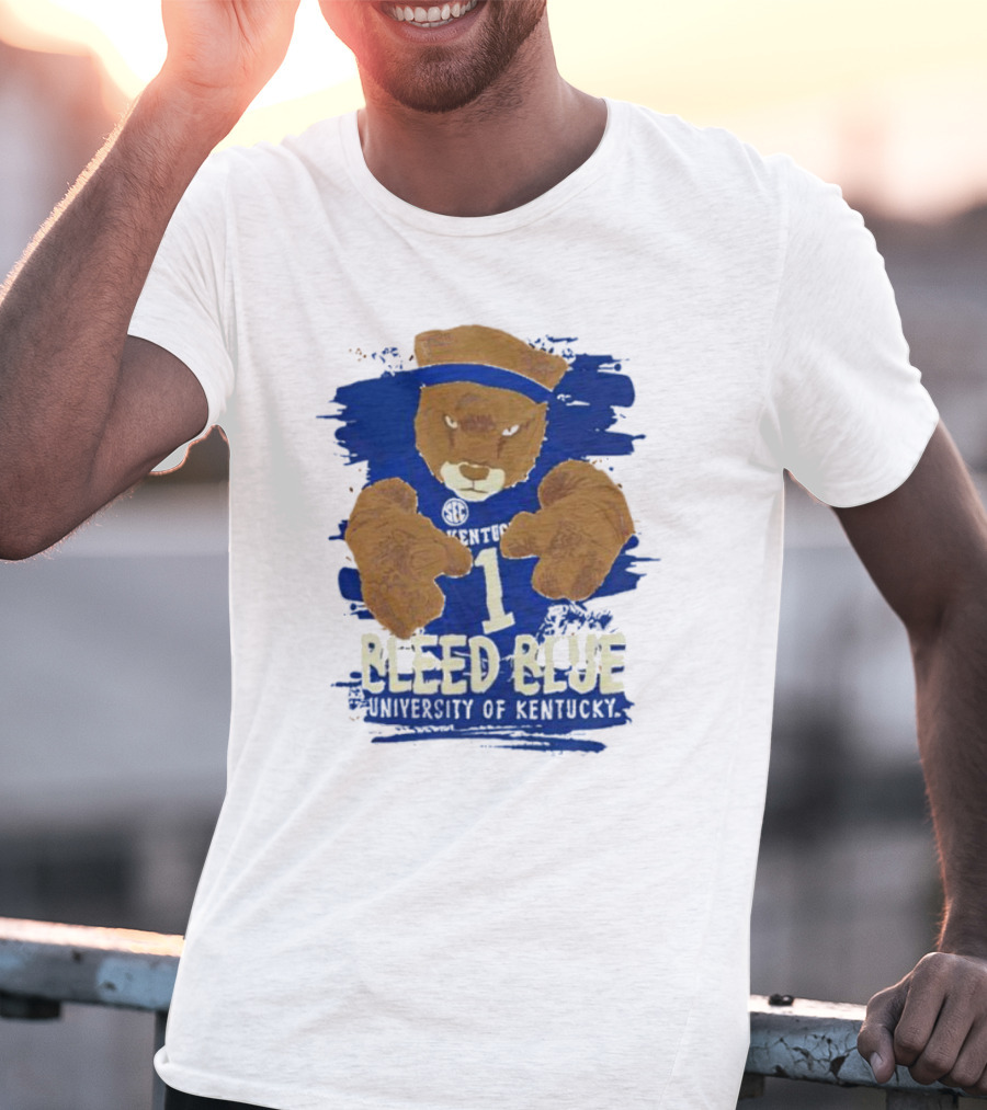 Bleed Blue University Of Kentucky Sideline Mascot T-Shirt
