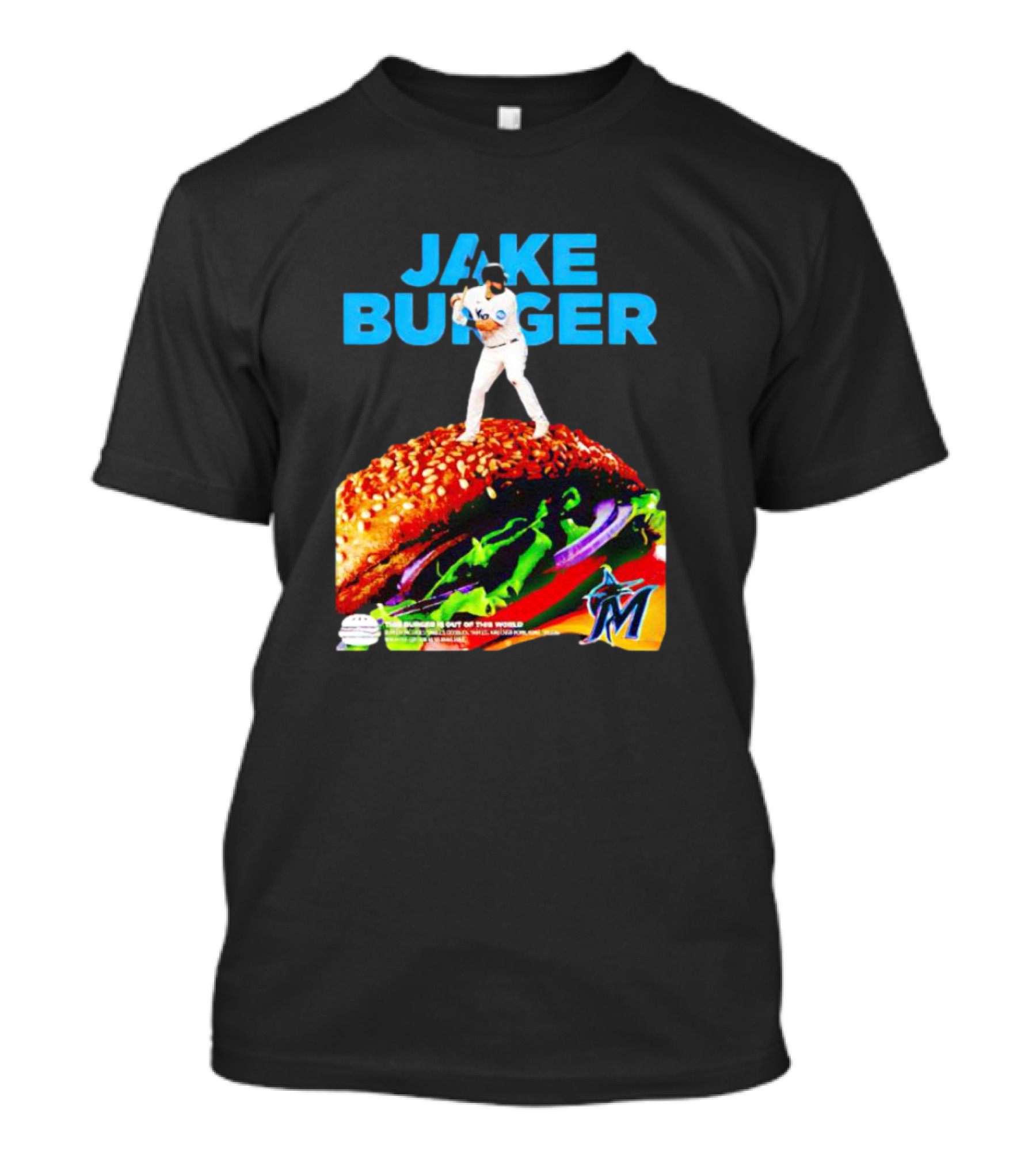 Jake Burger Miami Marlins Out Of This World T-Shirt