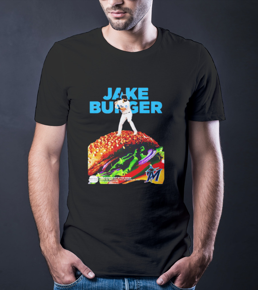 Jake Burger Miami Marlins Out Of This World T-Shirt