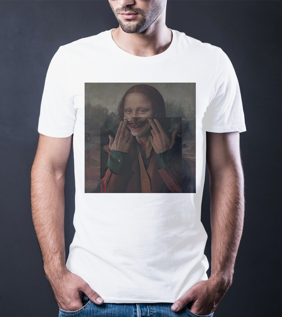 Mona Lisa Joker Crossover Fusion T-Shirt