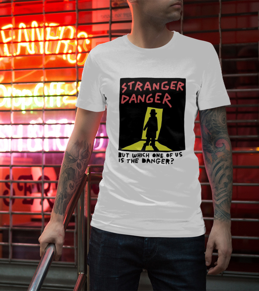 Stranger Danger Mystery Shadow In The Doorway T-Shirt