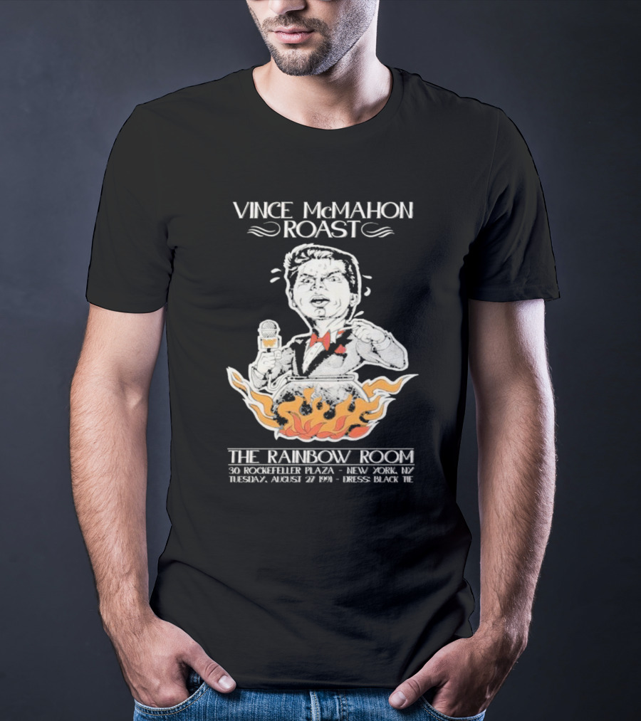 Vince McMahon Roast The Rainbow Room August 27 1974 New York Black Tie Event T-Shirt