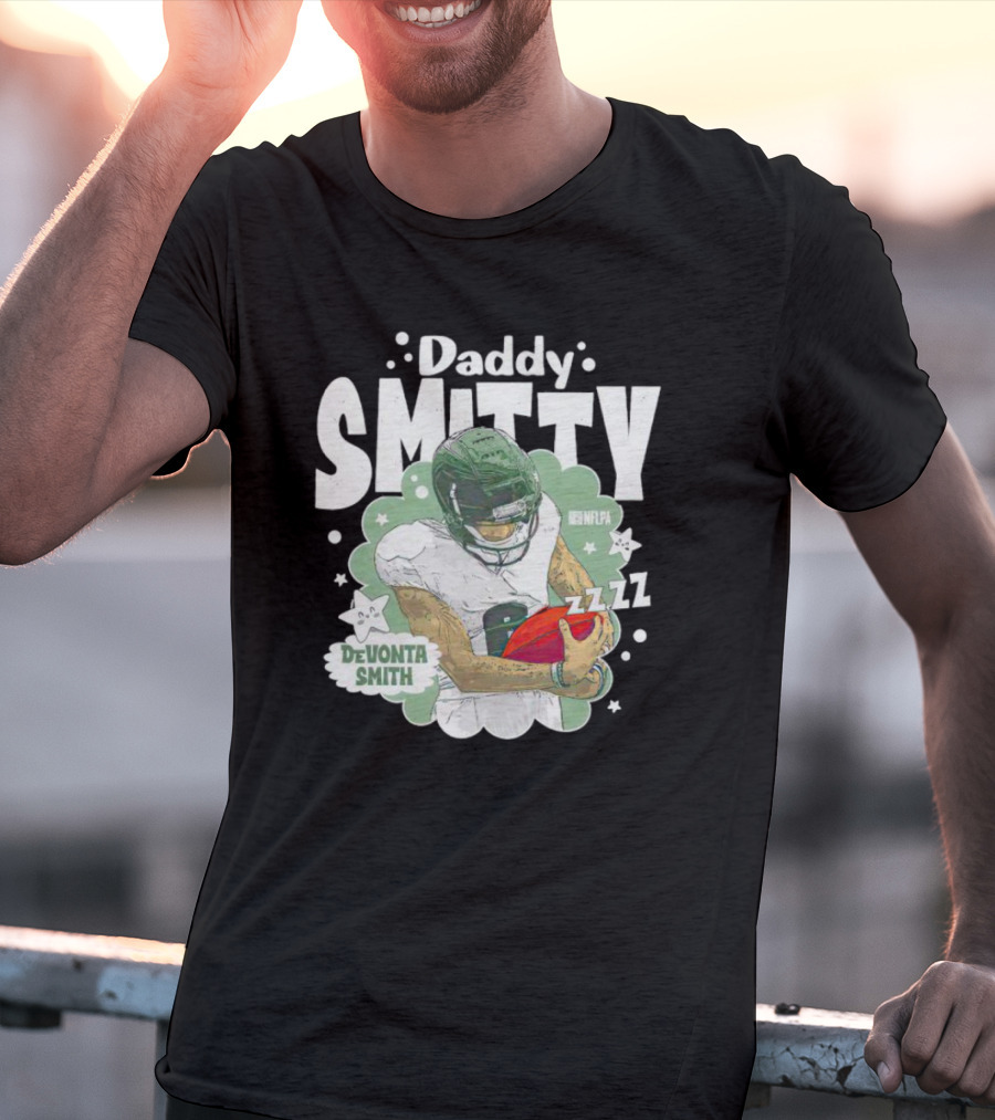 Daddy Smitty Devonta Smith NFLPA Zzzzz Football Star T-Shirt