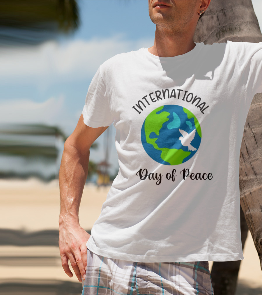 International Day Of Peace Earth With Dove T-Shirt