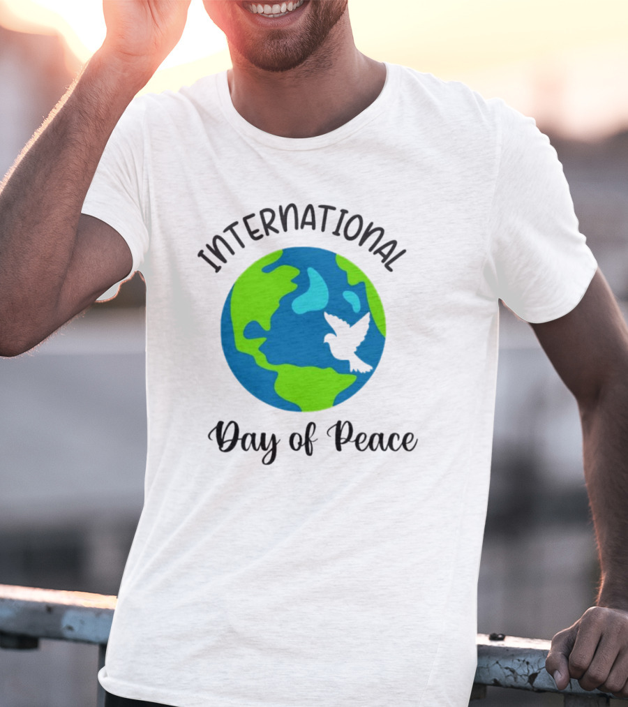 International Day Of Peace Earth With Dove T-Shirt