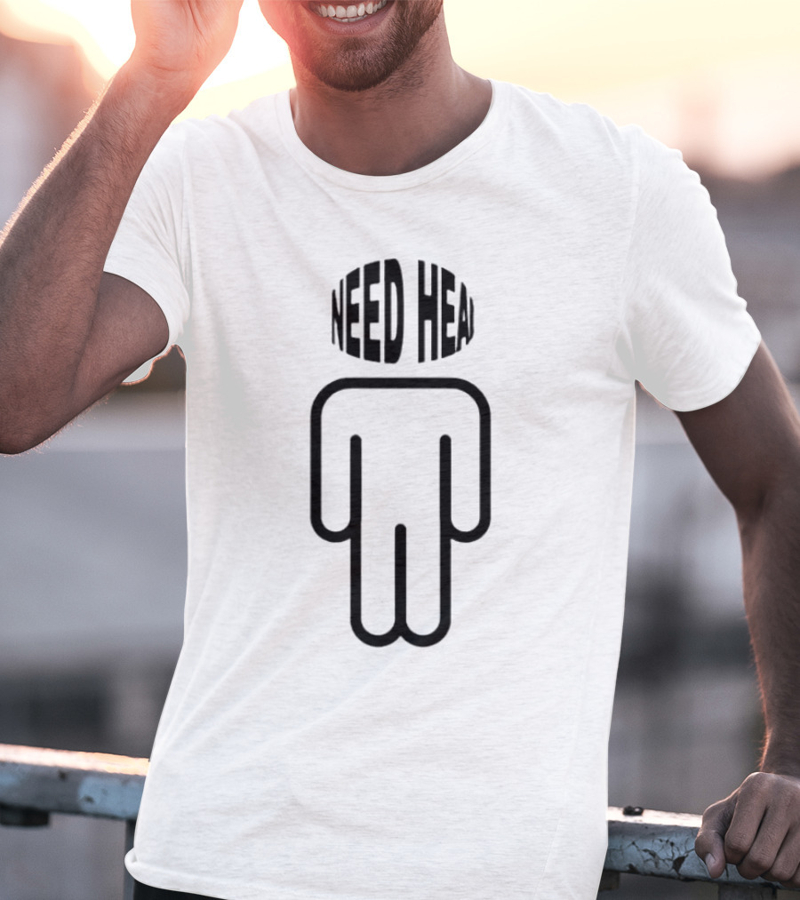 NEED HEAD Minimalist Figure T-Shirt