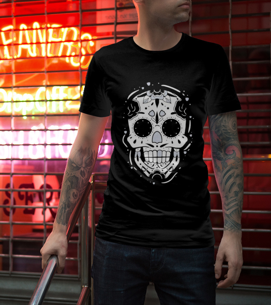 Las Vegas Raiders Sugar Skull NFL Team Spirit T-Shirt