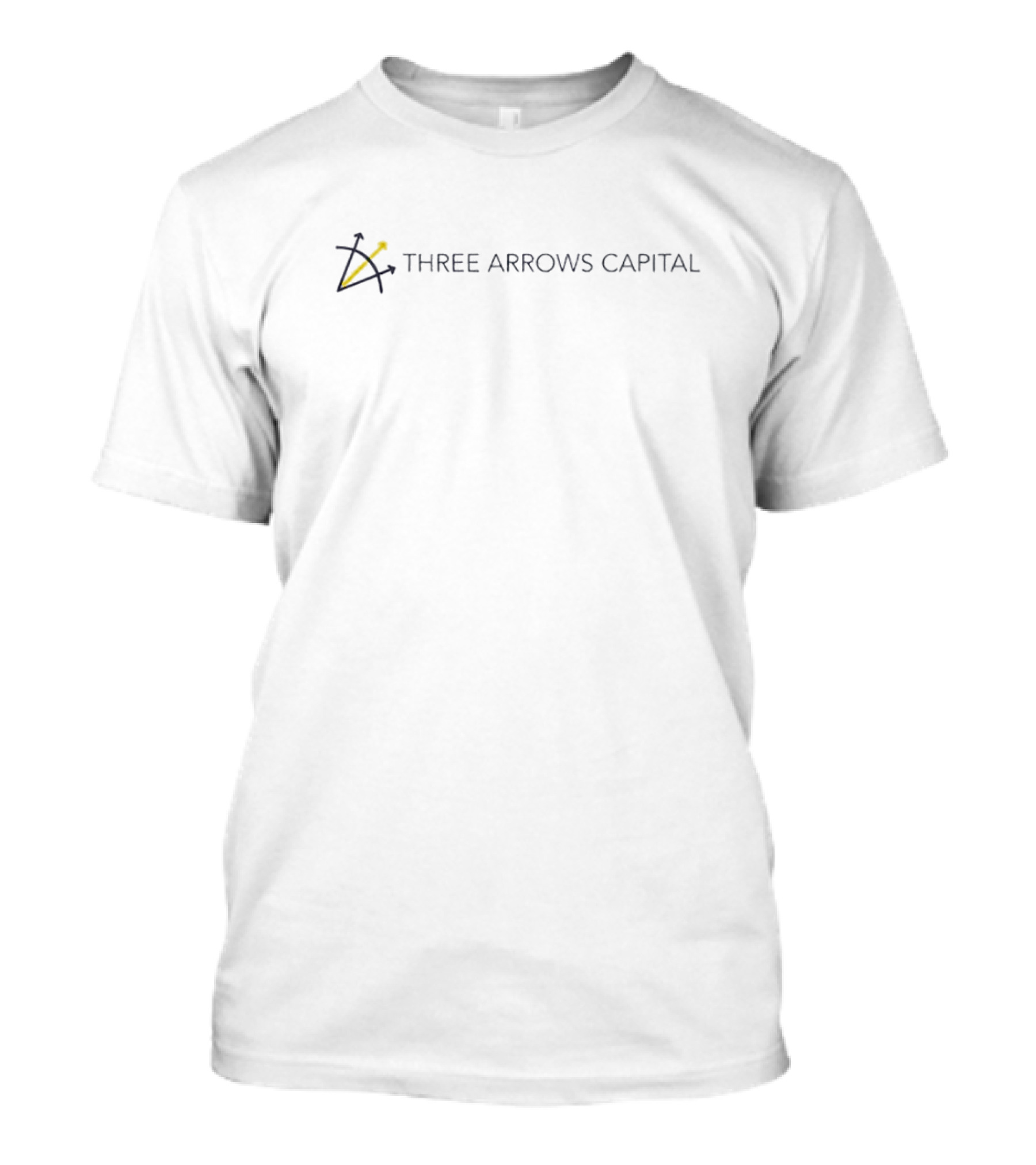 Three Arrows Capital Black Shirt With Yellow And Black Arrow T-Shirt