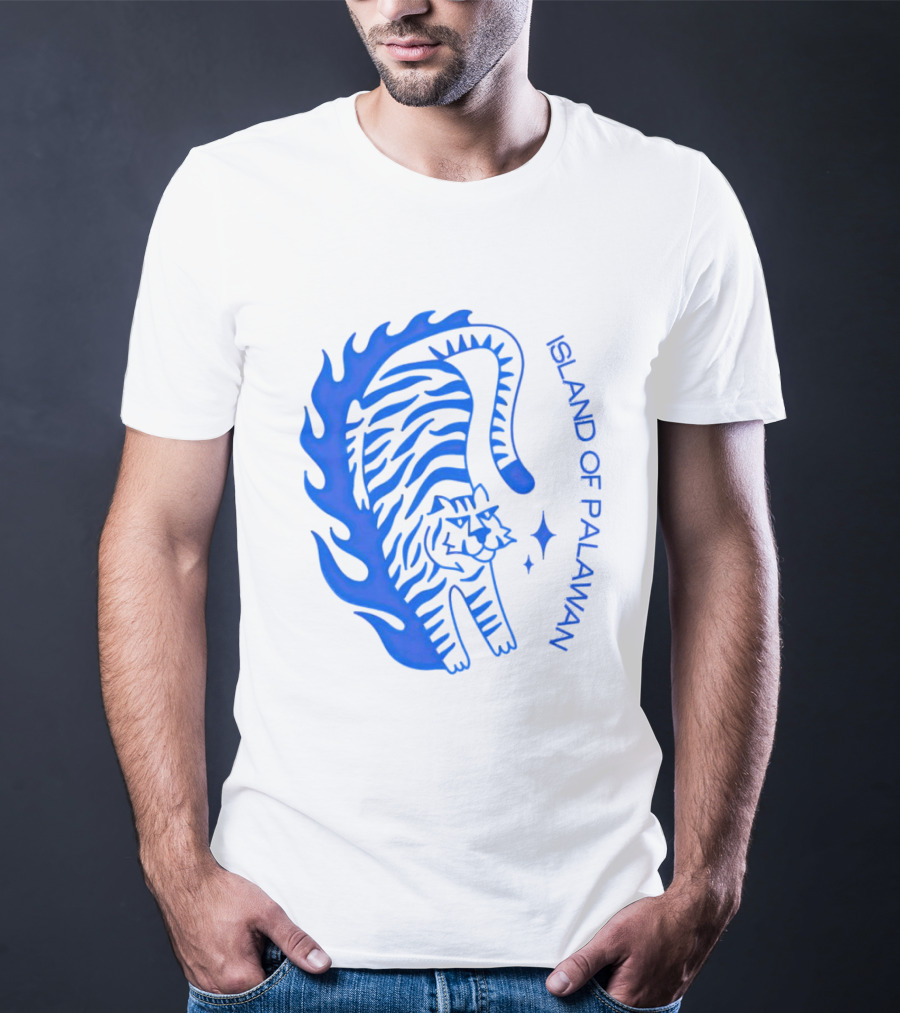 ISLAND OF PALAWAN BLUE TIGER FLAME T-Shirt