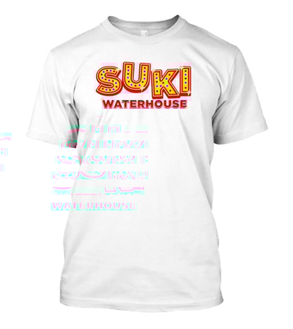 Suki Waterhouse Marquee Lights Bold Red Neon Letters T-Shirt