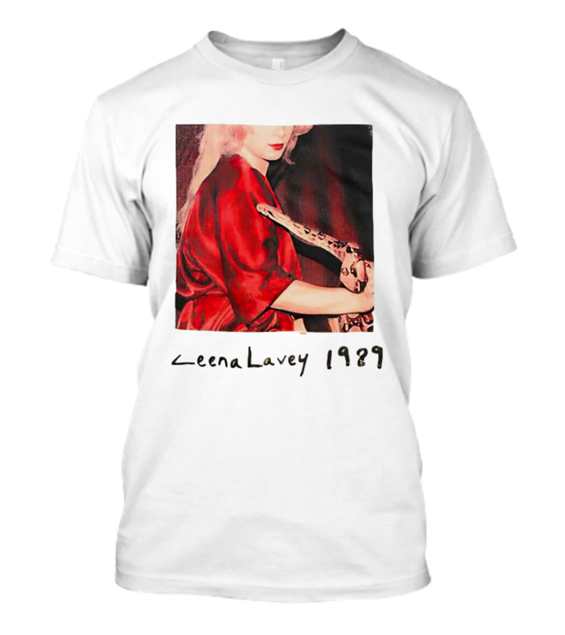 Zeena Lavey 1989 Red Robe Snake T-Shirt