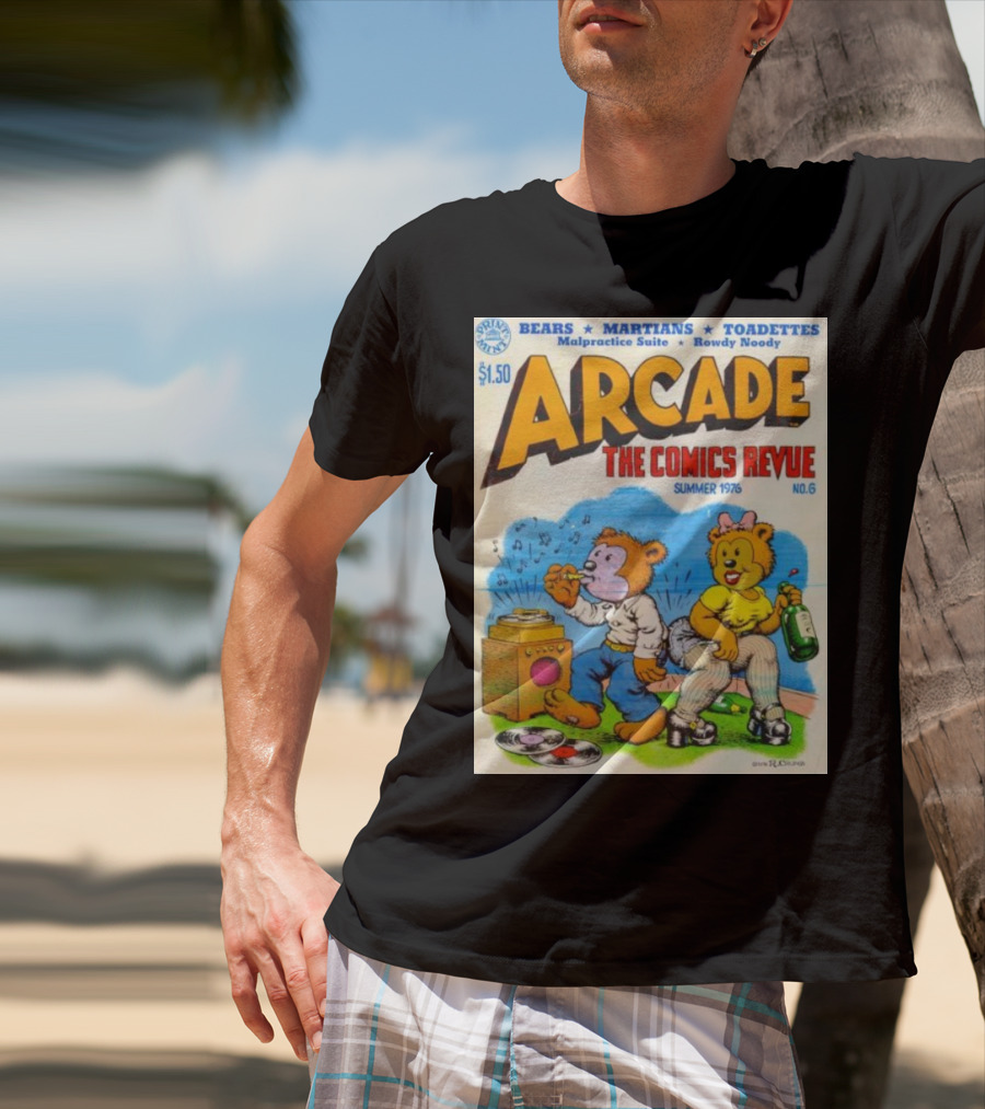 Arcade The Comics Revue Bears Martians Toadettes Summer 1976 No. 6 Malpractice Suite Rowdy Noody T-Shirt