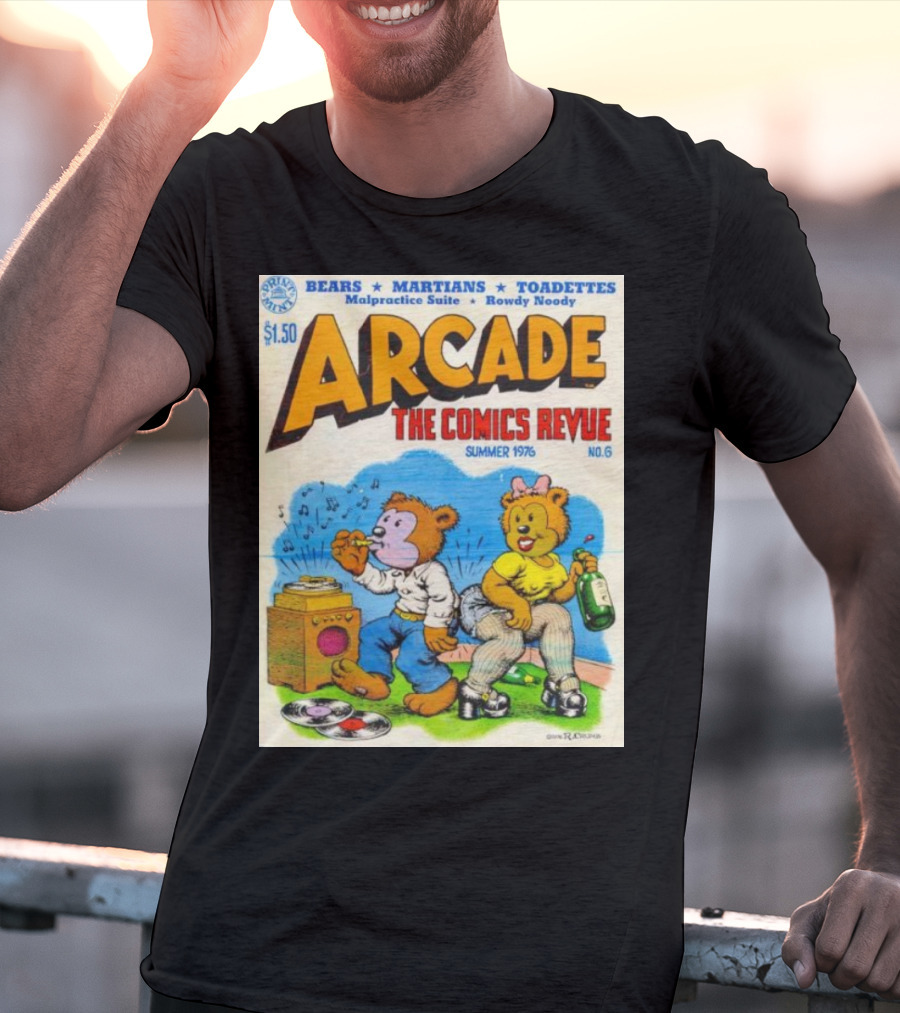 Arcade The Comics Revue Bears Martians Toadettes Summer 1976 No. 6 Malpractice Suite Rowdy Noody T-Shirt