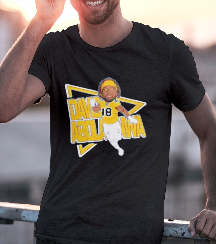 David Abolarinwa 18 Football Caricature Signature T-Shirt