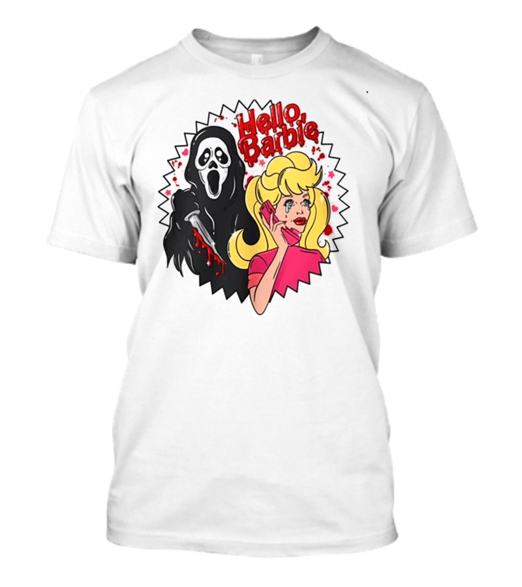 Hello Barbie Ghost Mask Doll T-Shirt