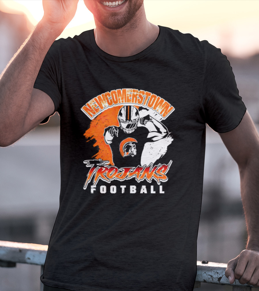 Newcomerstown Trojans Football Fierce Spirit And Helmet T-Shirt