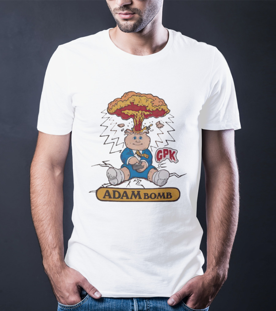 Garbage Pail Kids Adam Bomb GPK Explosion T-Shirt