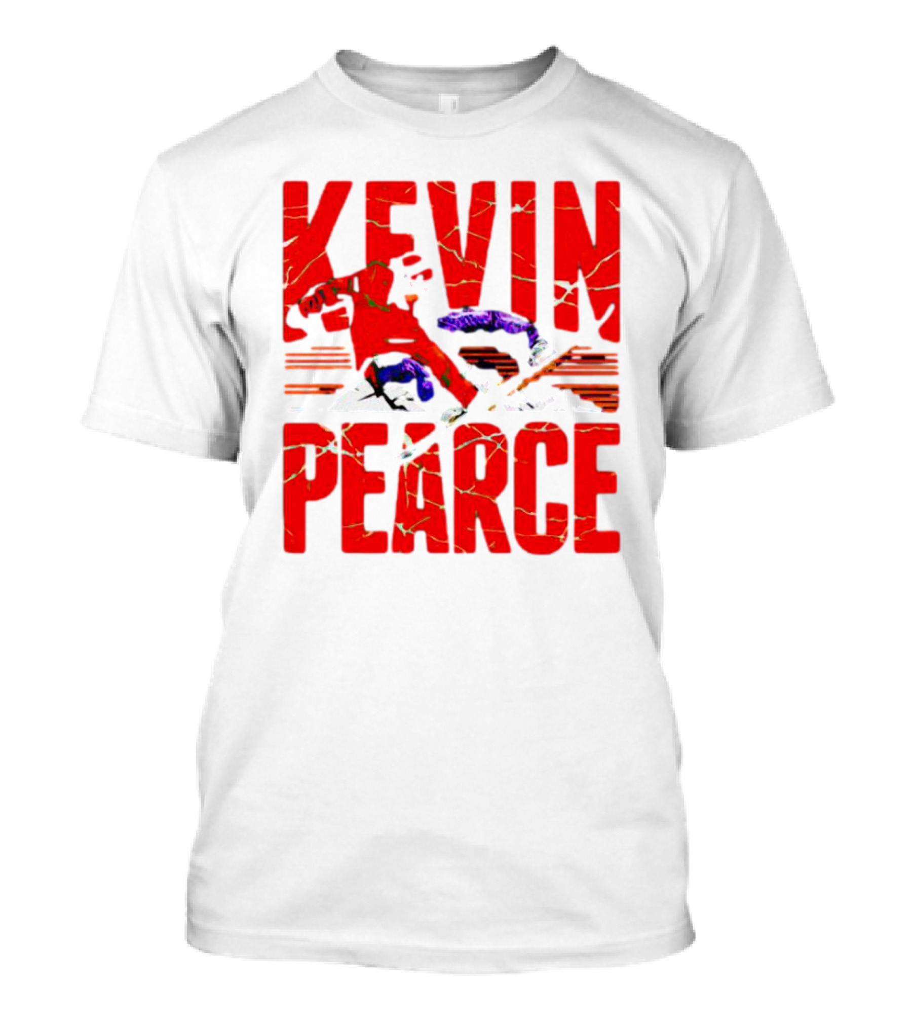 Kevin Pearce Snowboarder Action Red Letters T-Shirt