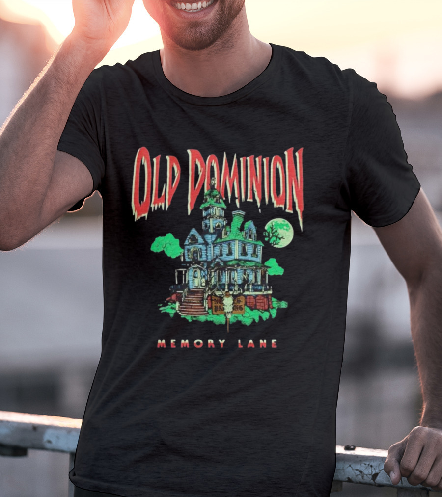 Old Dominion Memory Lane Haunted House Halloween T-Shirt