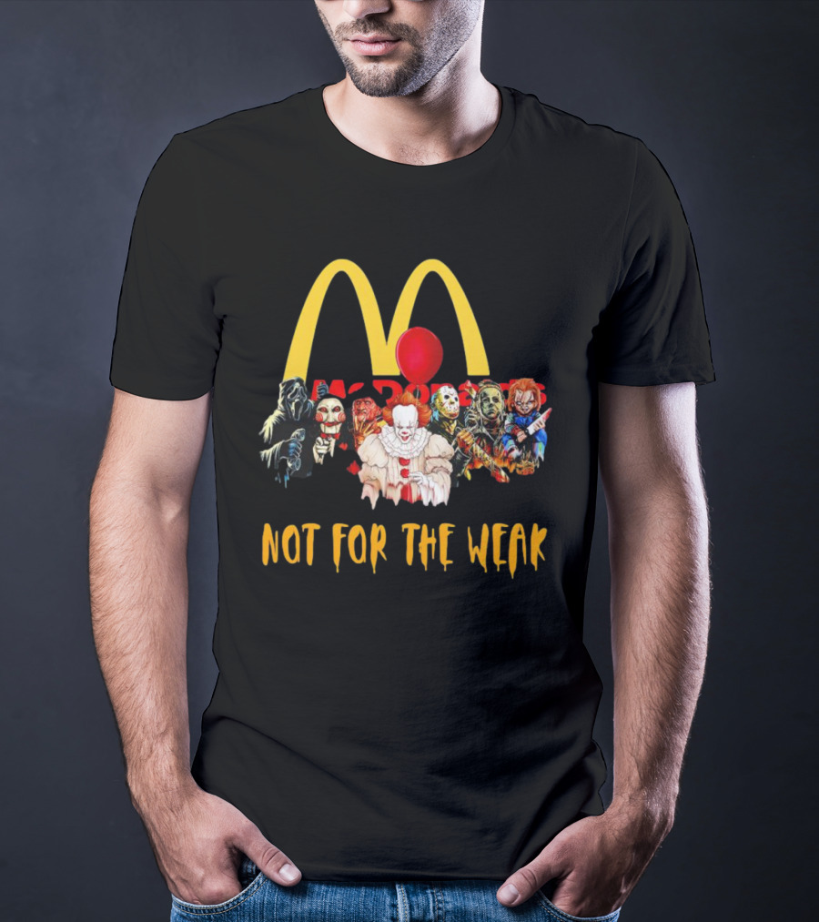 Horror Movie Characters McDonalds Not For The Weak Balloon T-Shirt