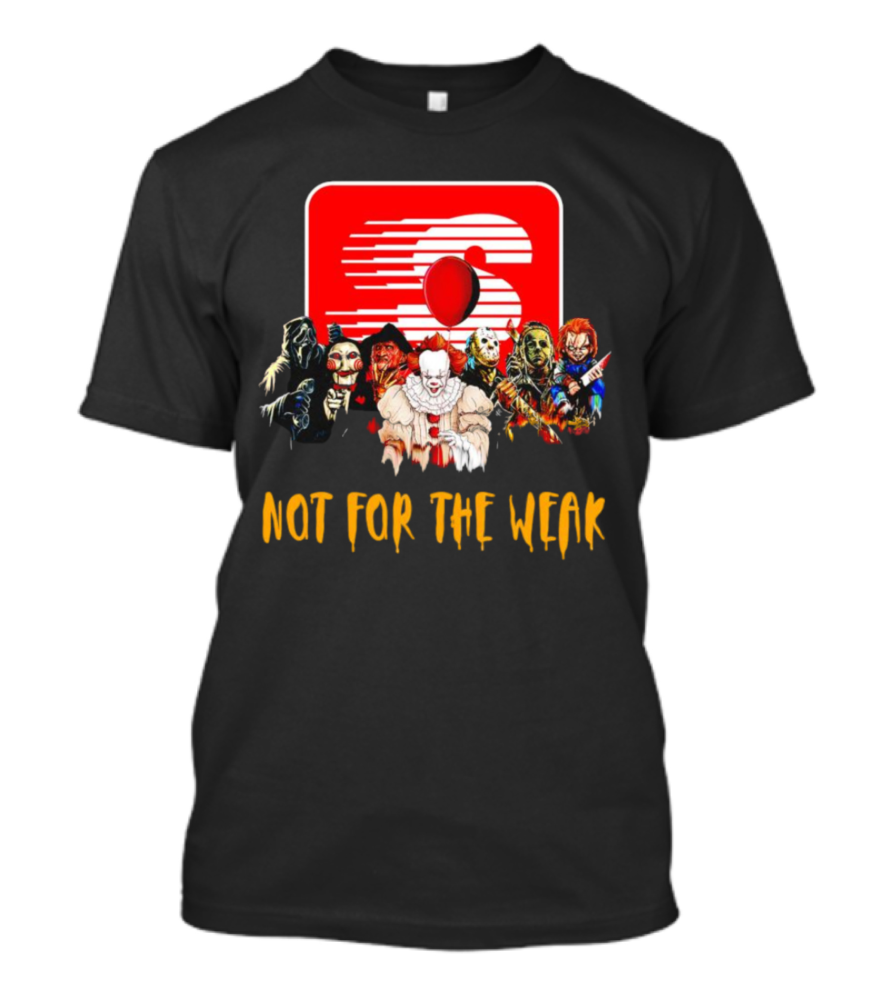 Horror Movie Characters Speedway Not For The Weak Iconic Villains T-Shirt
