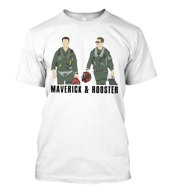 Top Gun Maverick And Rooster Pilot Duo T-Shirt