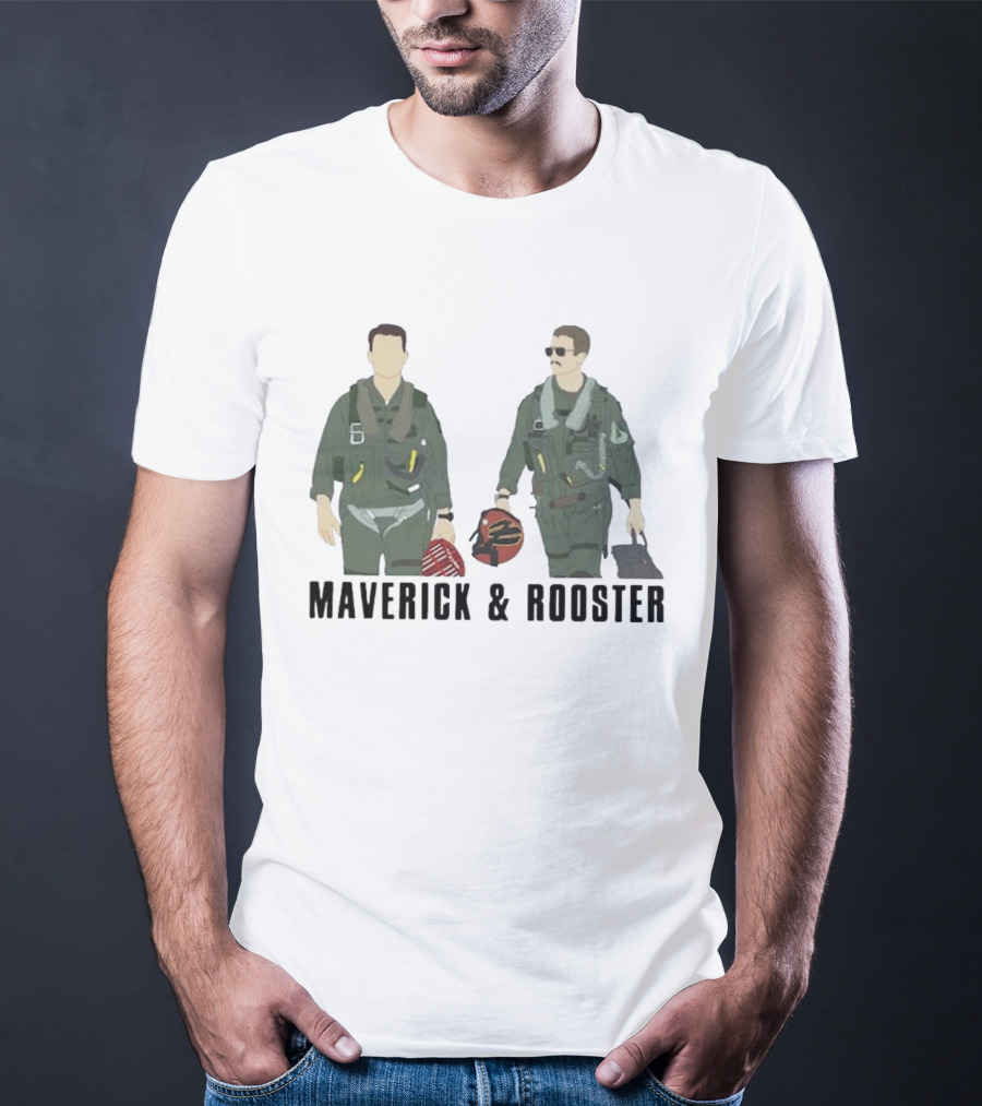 Top Gun Maverick And Rooster Pilot Duo T-Shirt