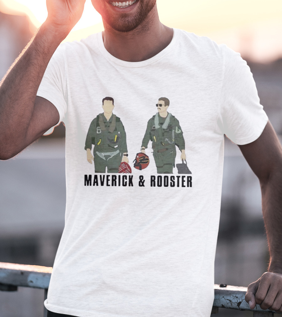 Top Gun Maverick And Rooster Pilot Duo T-Shirt