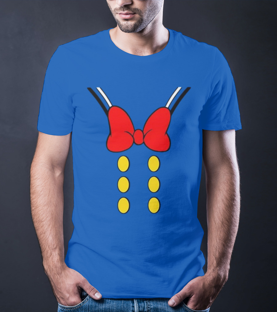 Donald Duck Halloween Minnie Mouse Bow And Buttons T-Shirt